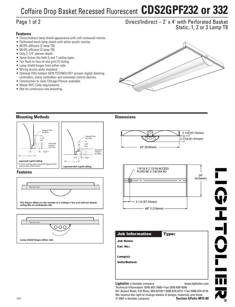 Lightolier CDS2GPF232 User manual