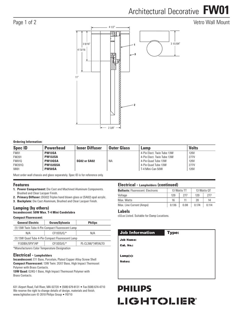 Lightolier FW01 specification