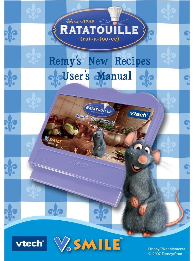 V-tech V.Smile: Ratatouille Remy s New Recipes User manual