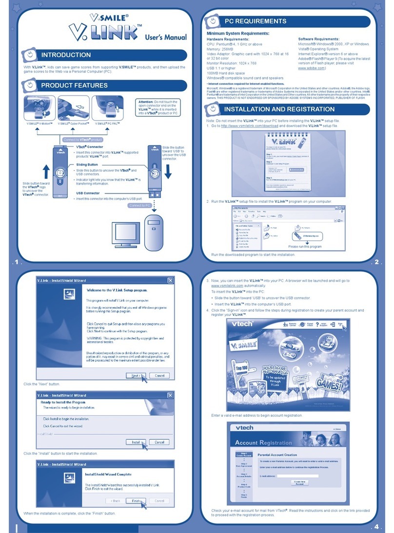 V-tech V.Smile V-Link User manual
