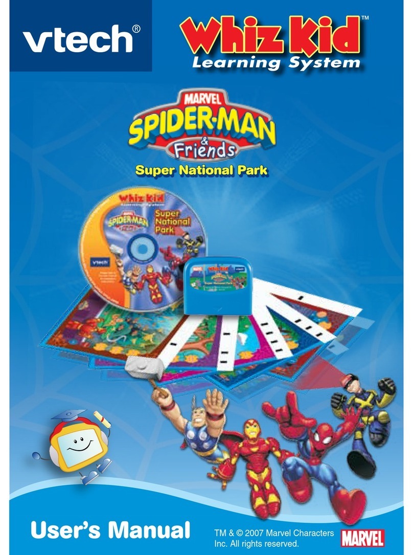 V-tech Whiz Kid CD - Spidey & Friends: Super National... User manual