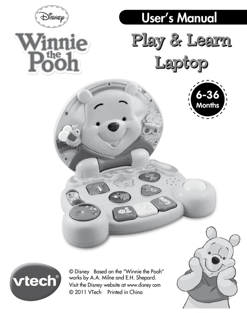V-tech Winnie the Pooh - Play & Learn Laptop User manual