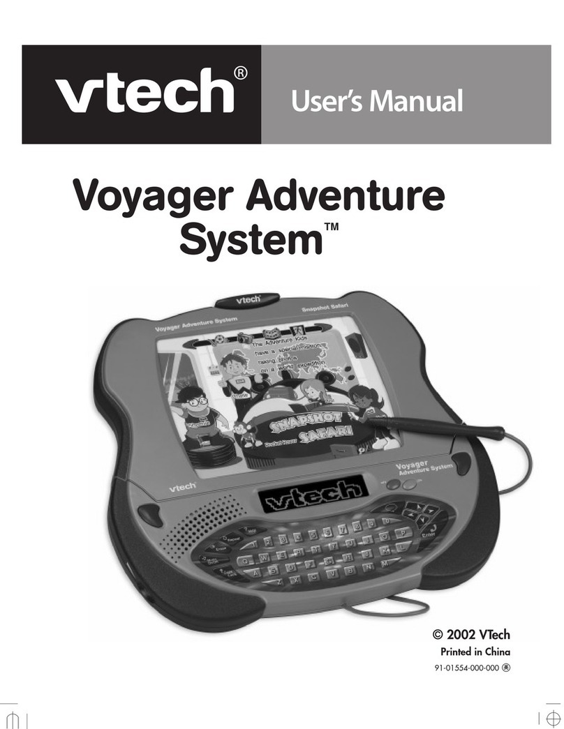 V-tech Voyager Adventure System User manual