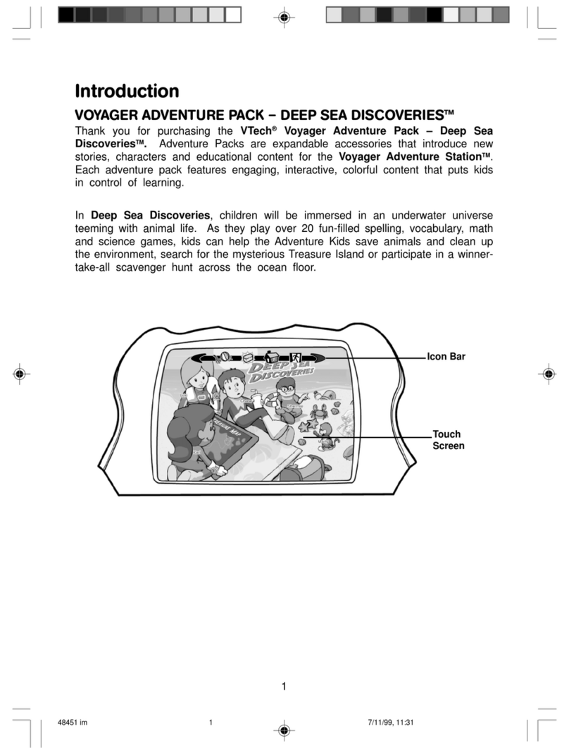 V-tech Voyager Adventure Pak - Deep Sea Discoveries User manual