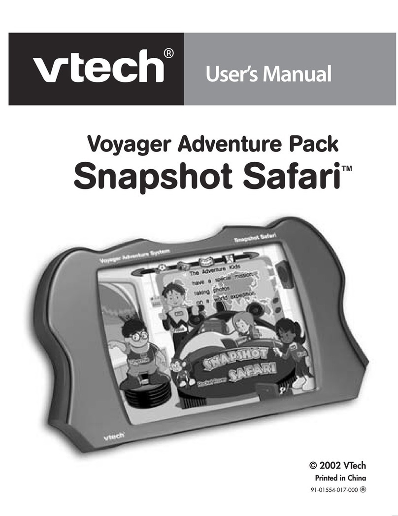 V-tech Voyager Adventure Pak - Snapshot Safari User manual
