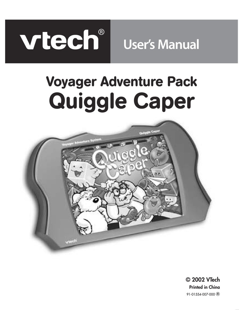 V-tech Voyager Adventure Pak - Quiggle Caper User manual