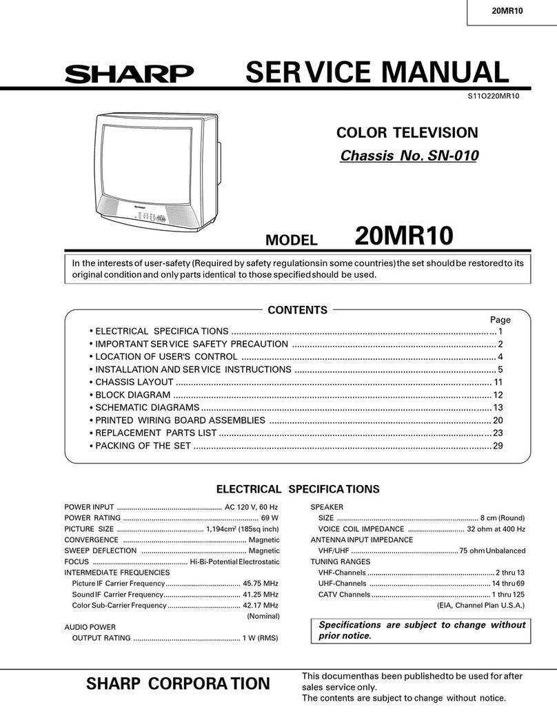 Sharp 20MR10 User manual
