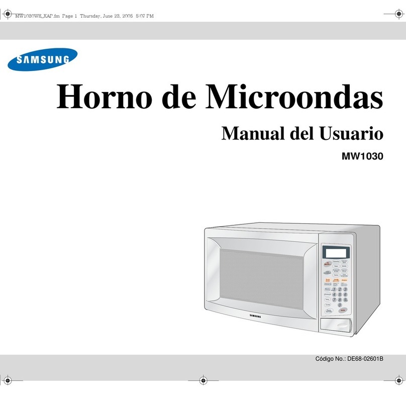 Samsung MW1030WE Manual Del Usuario