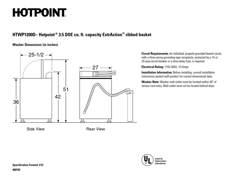 Hotpoint HTWP1200DWW User manual