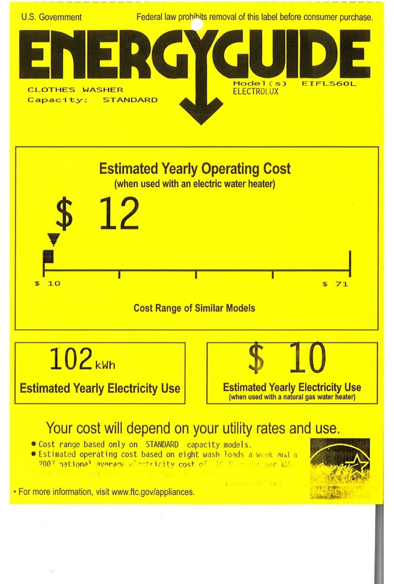 Electrolux EIFLS60LT Energy guide Electrolux EIFLS60LT Energy guide
