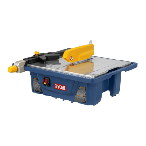 Ryobi WS721 User manual