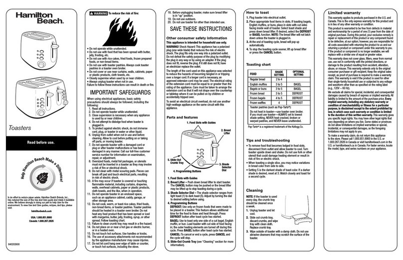 Hamilton Beach 22524E user guide