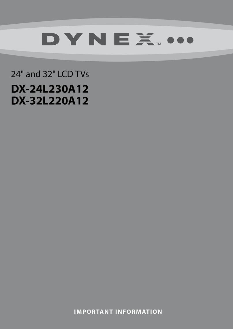 Dynex DX-32L220A12 Important information