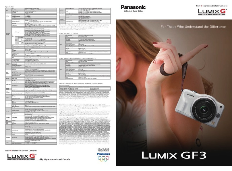 Panasonic DMC-GF3XK User manual
