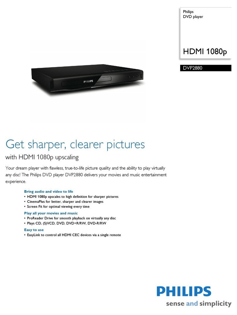 Philips DVP2880 specification