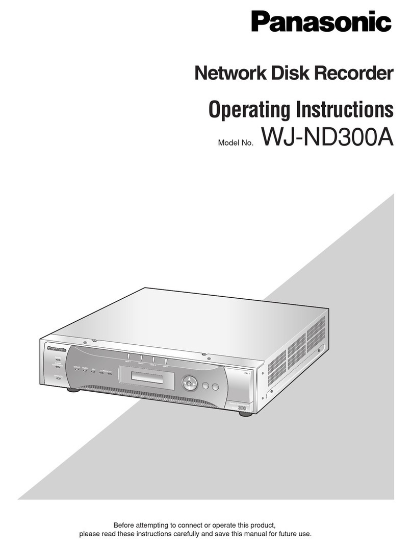 Panasonic WJ-ND300A/10000V User manual