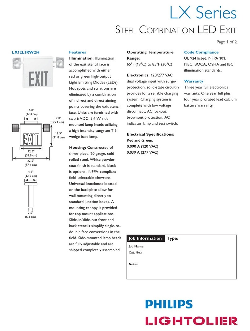 Lightolier LX Series User manual