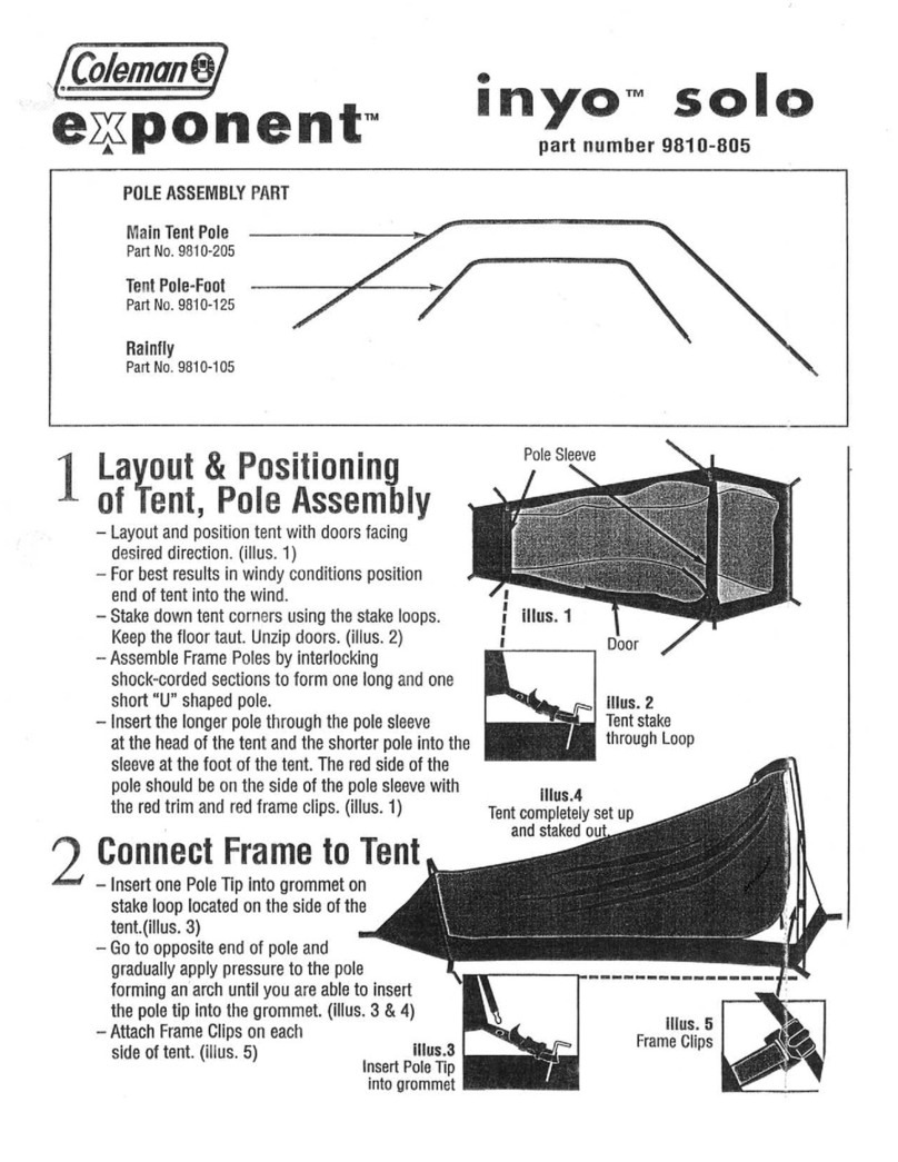 Coleman Exponent INYO SOLO 9810-805 manual