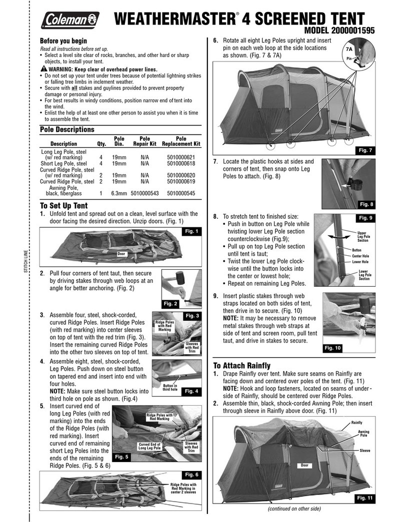 Coleman WEATHERMASTER 2000001595 User manual