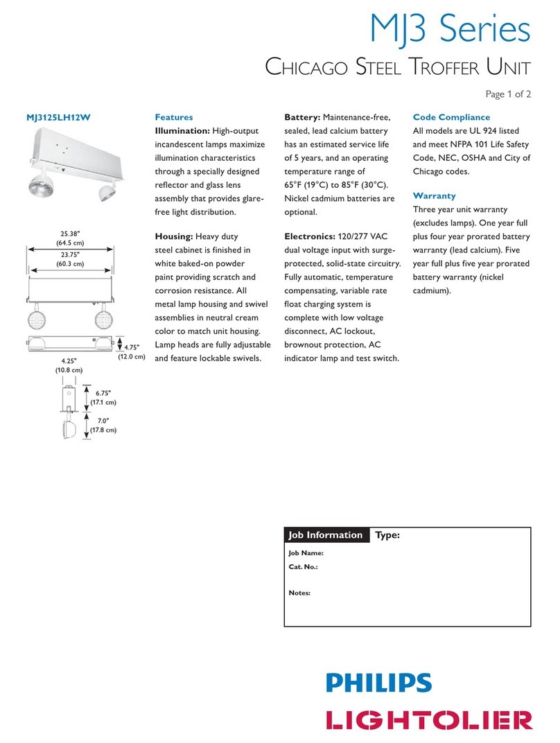 Lightolier MJ3 series User manual