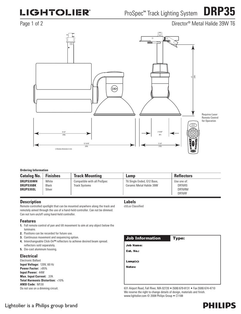 Lightolier ProSpec DRP35 User manual