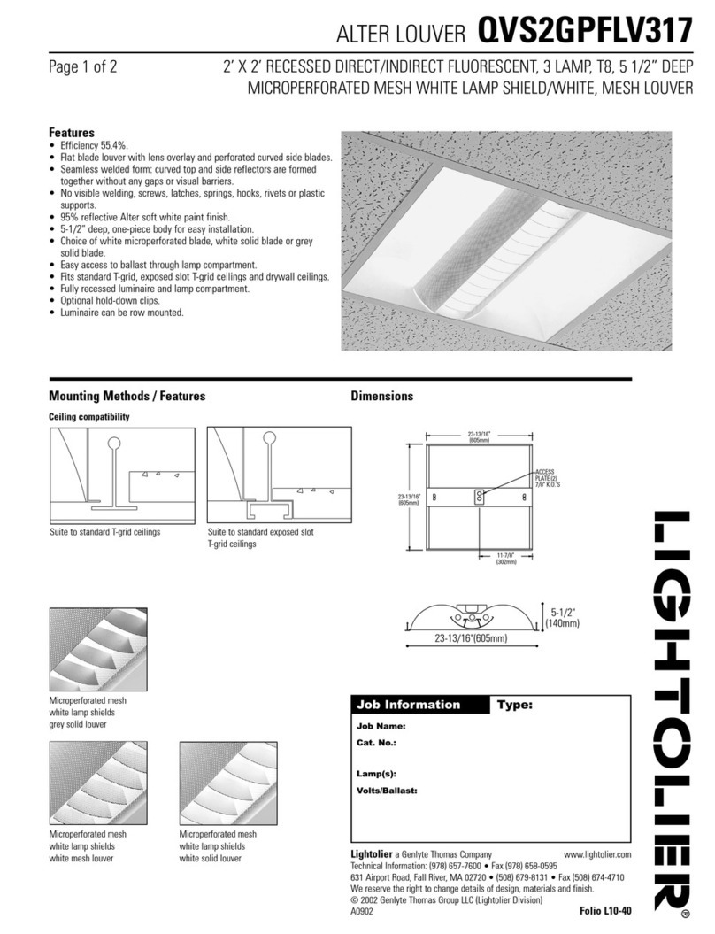 Lightolier QVS2GPFLV317 specification