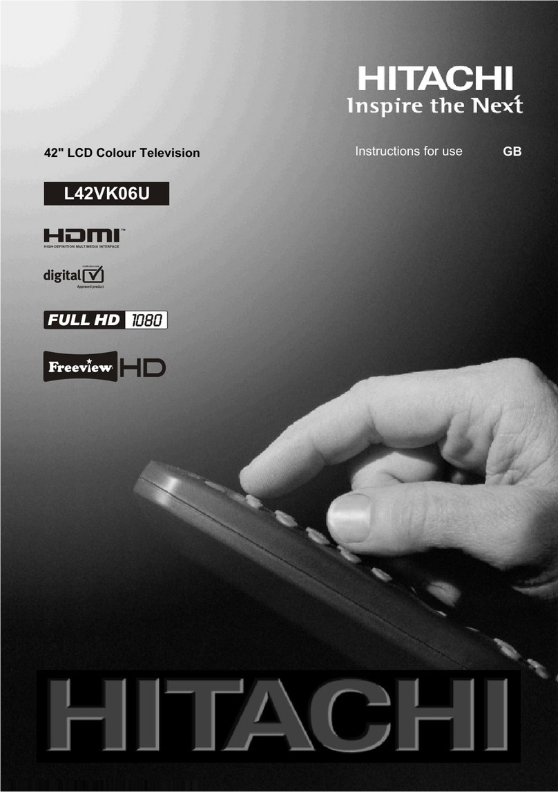 Hitachi L42VK06U User manual