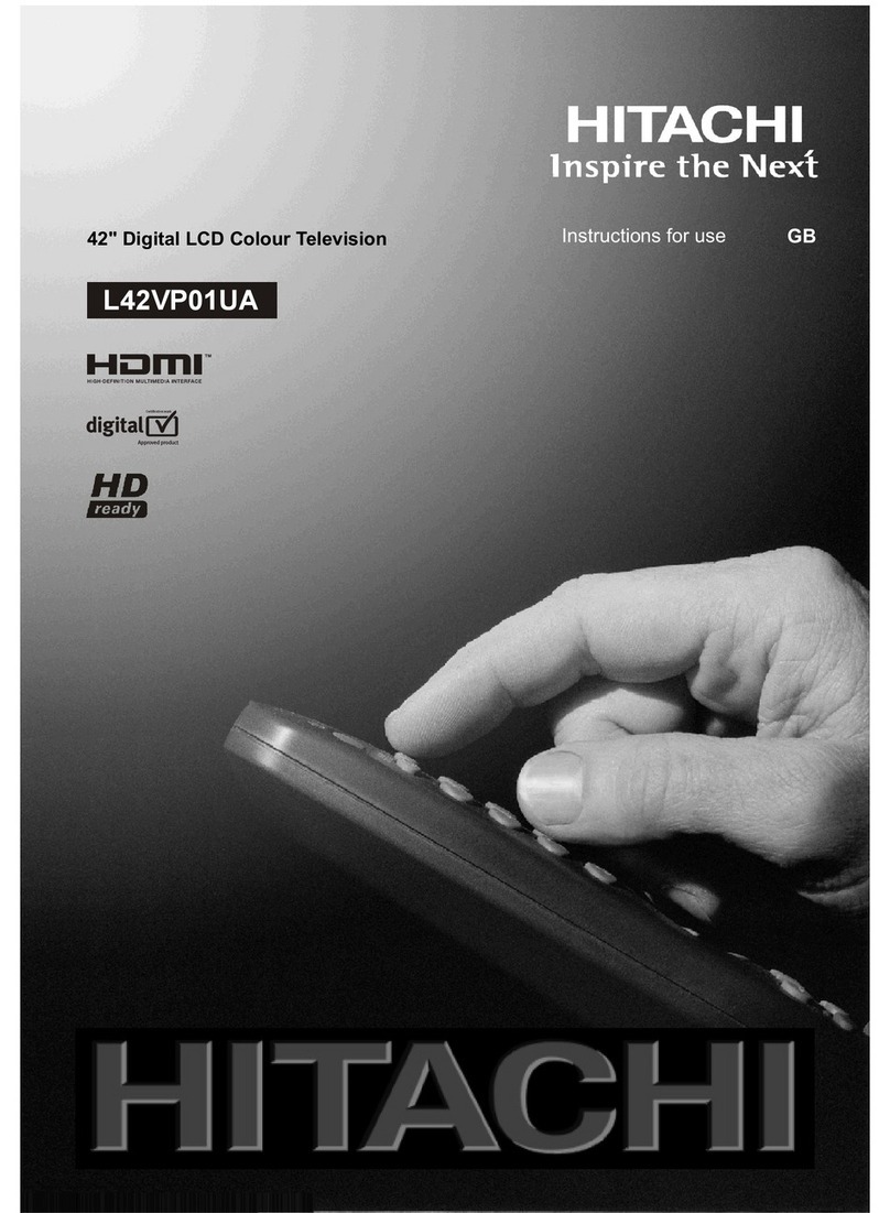 Hitachi L42VP01UA User manual