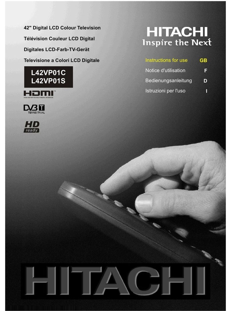 Hitachi L42VP01S User manual