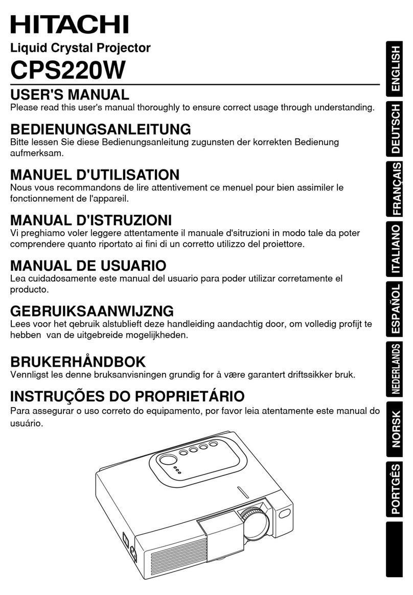 Hitachi CP-S220W User manual