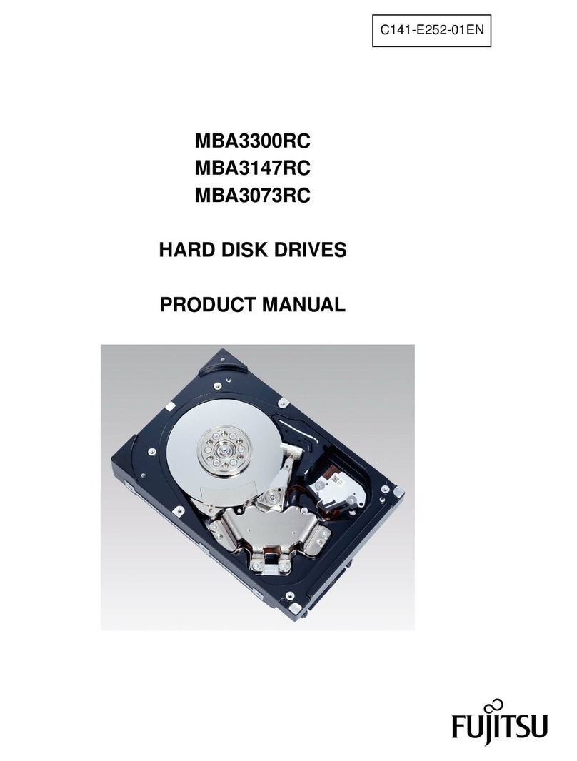 Fujitsu MBA3147RC - Enterprise 147 GB Hard Drive User manual