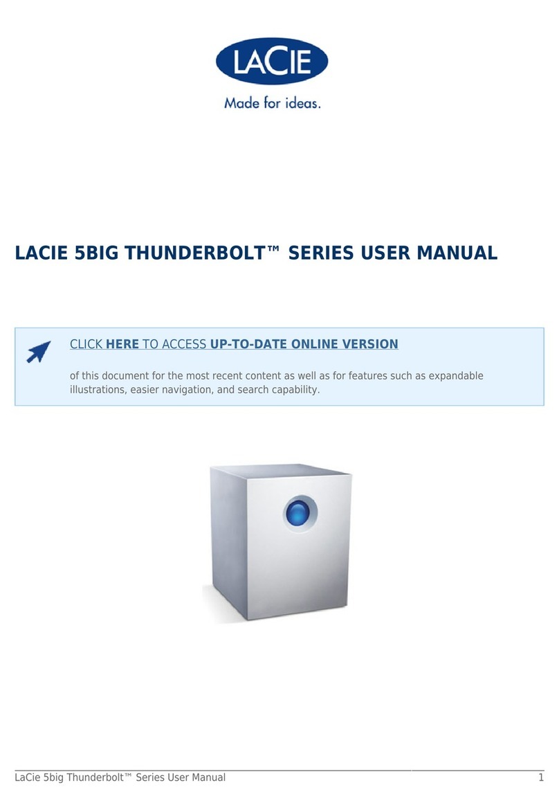 LaCie 5big Thunderbolt Series user manual