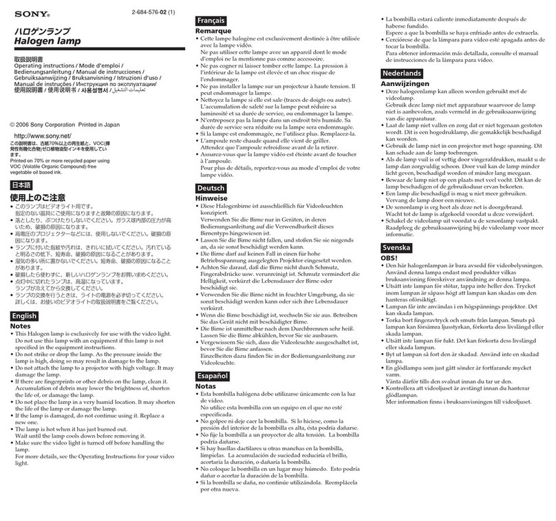 Sony HVL-S3D Installation instructions manual Sony HVL-S3D Installation instructions manual