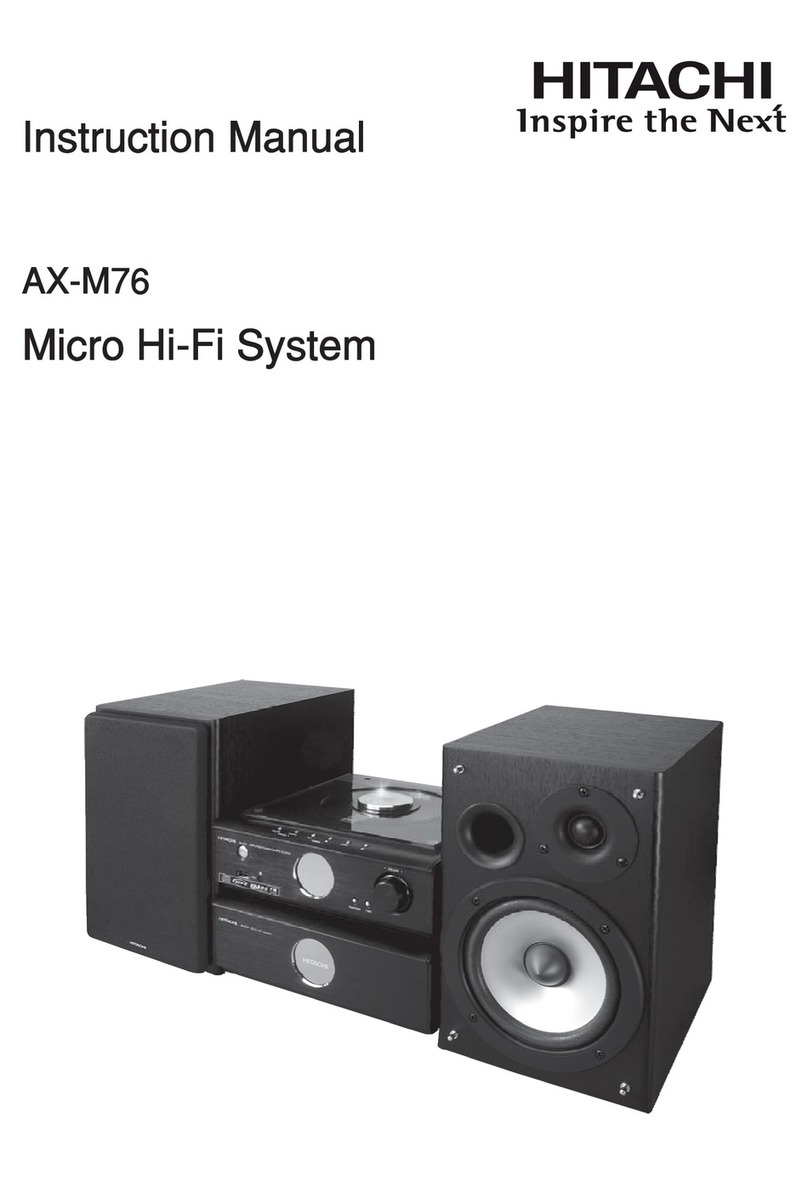 Hitachi AX-M76 User manual Hitachi AX-M76 User manual
