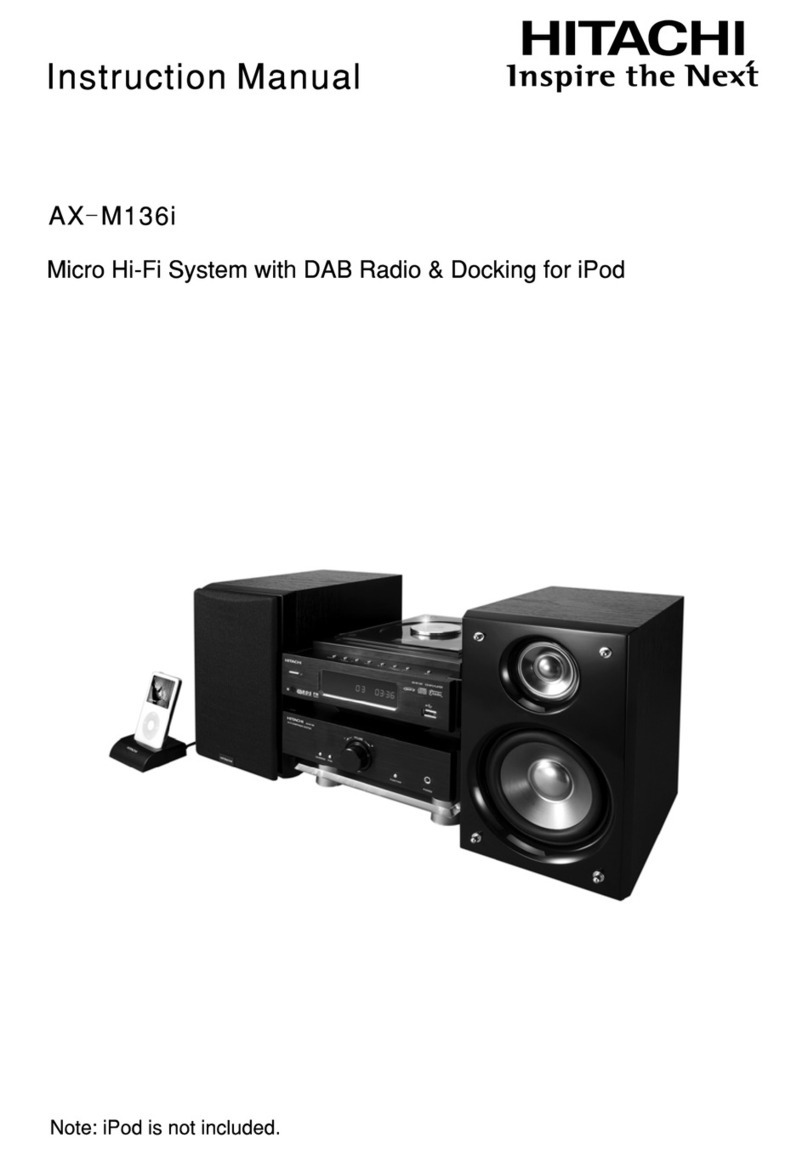 Hitachi AX-M136i User manual Hitachi AX-M136i User manual
