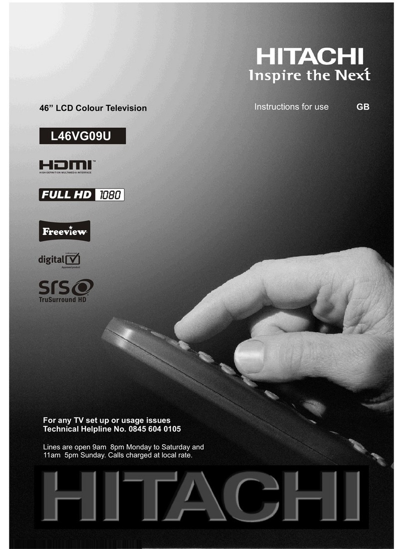 Hitachi L46VG09U User manual