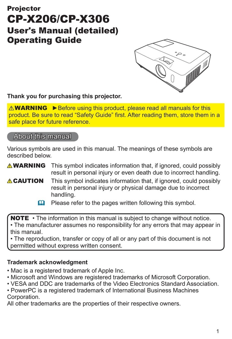Hitachi CP-X306 Technical Document