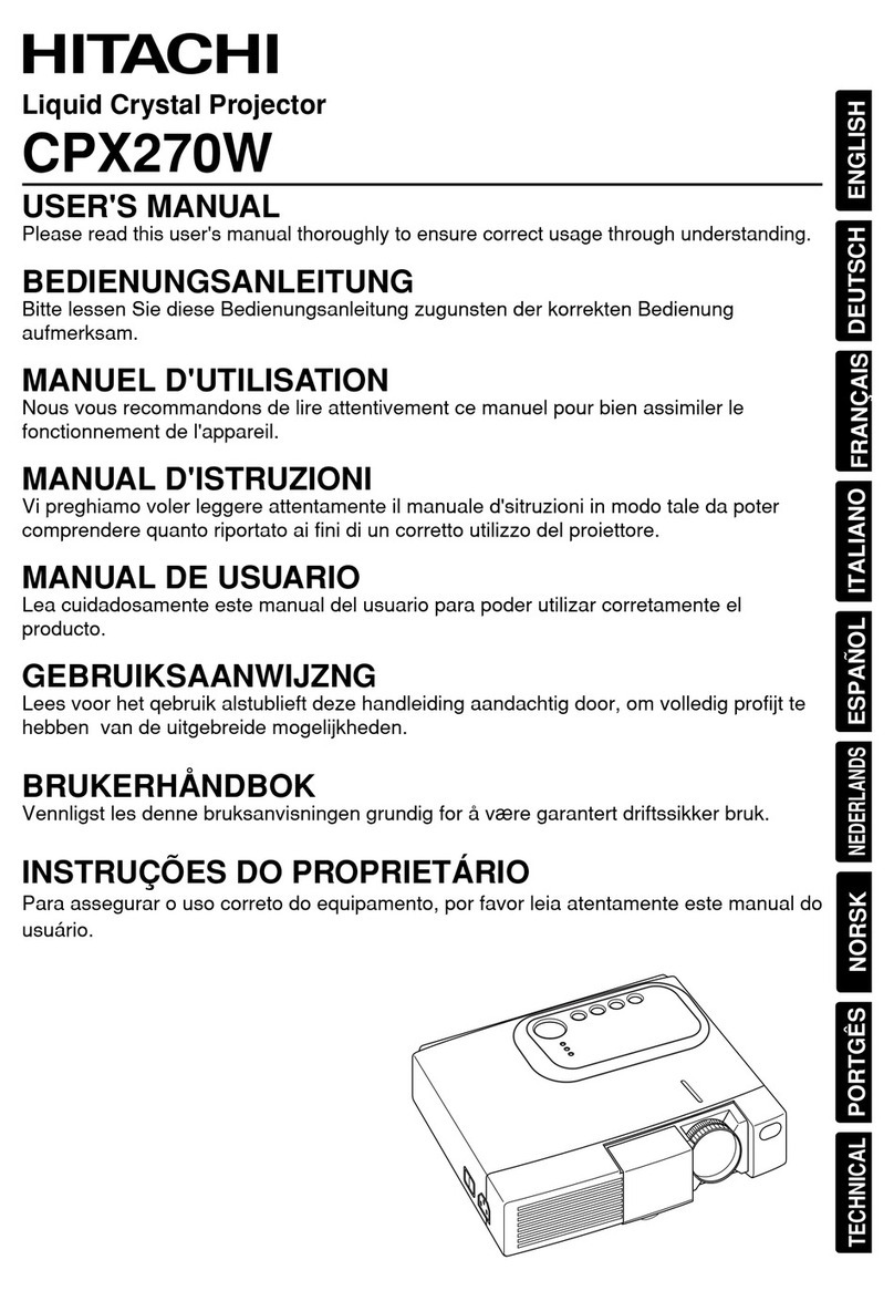 Hitachi CP-X270W User manual
