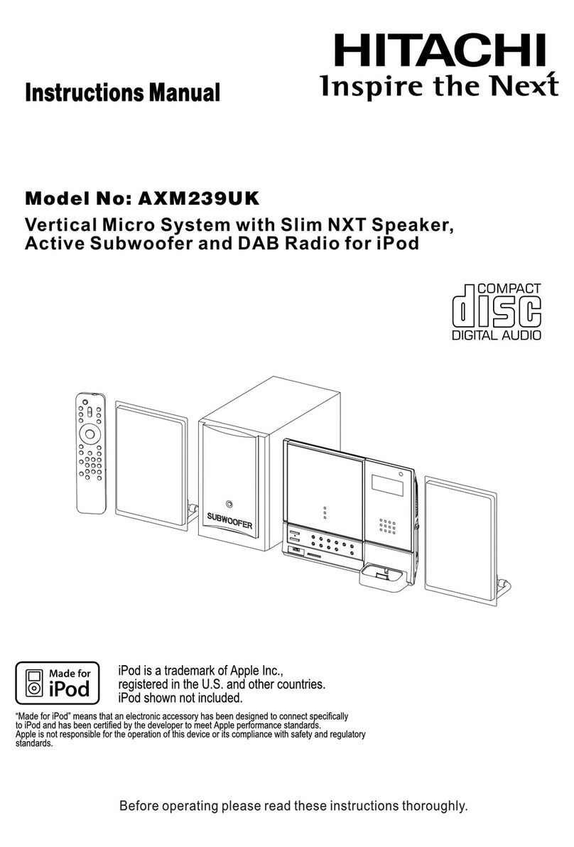 Hitachi AXM239UK User manual