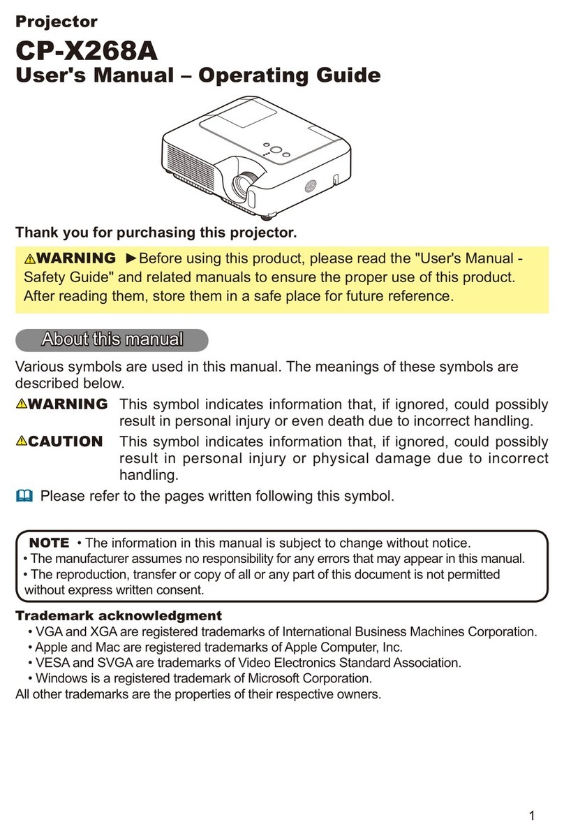 Hitachi CP-X268A Technical Document