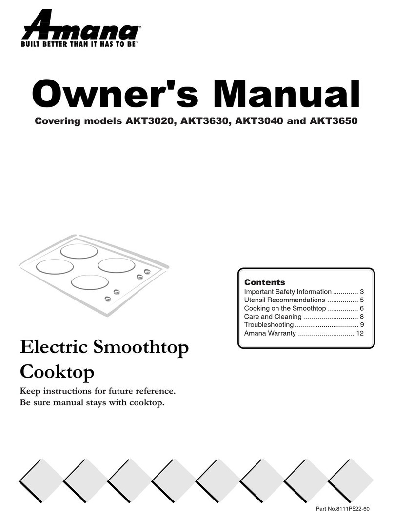 Amana AKT3020 User manual