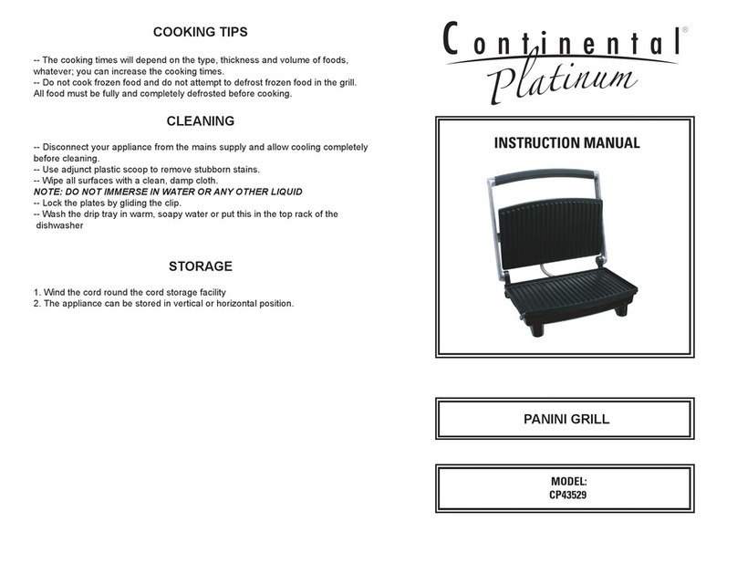 Continental Platinum Platinum CP43529 instruction manual