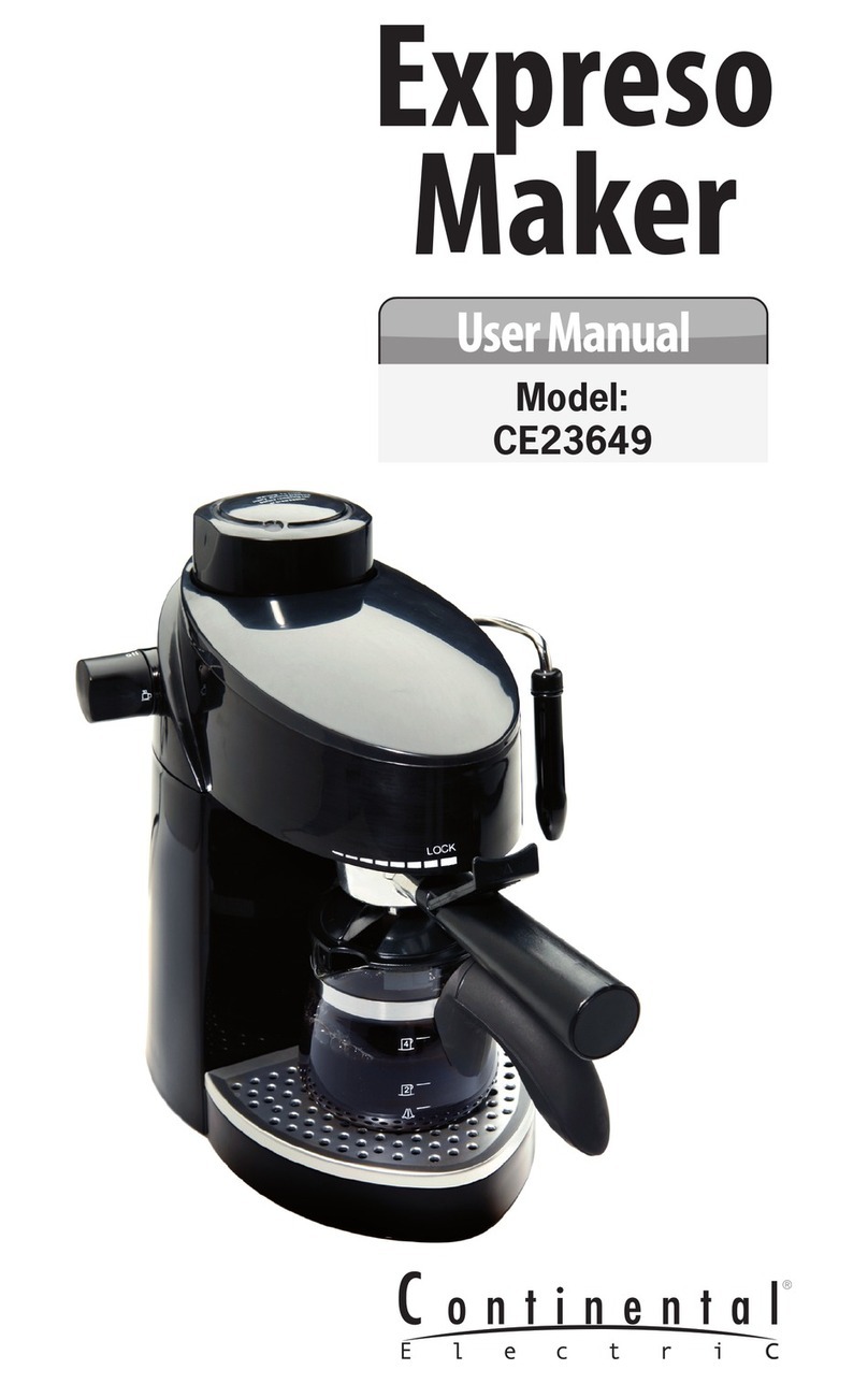 Continental Electric Expreso Maker CE23649 user manual
