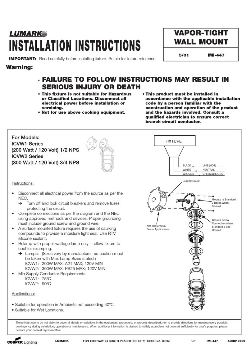 Cooper Lighting IMI-447 User manual