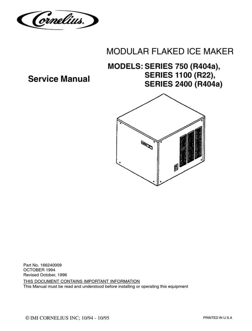 Cornelius SERIES 750 (R404a) User manual