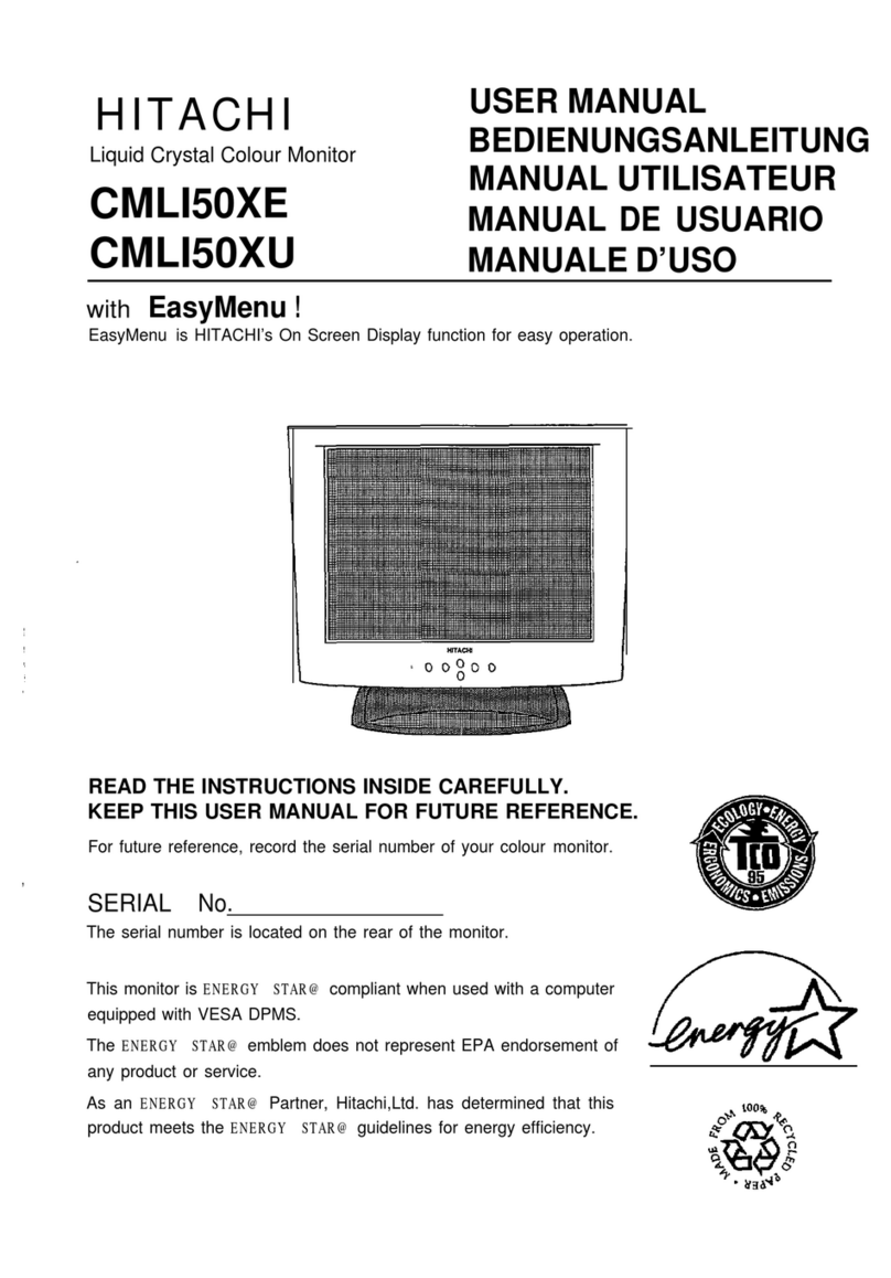 Hitachi CML150XE User manual