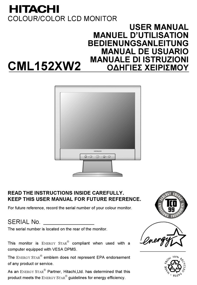 Hitachi CML152XW2 user manual