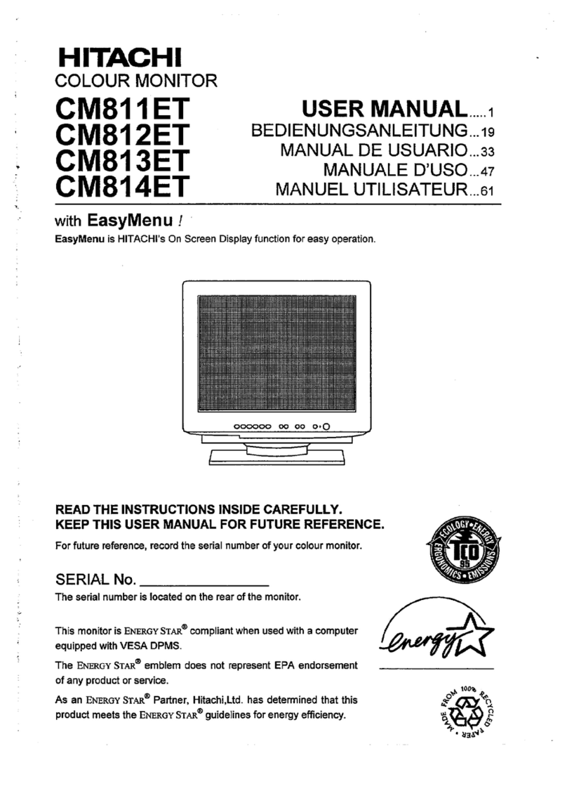 Hitachi CM813ET User manual