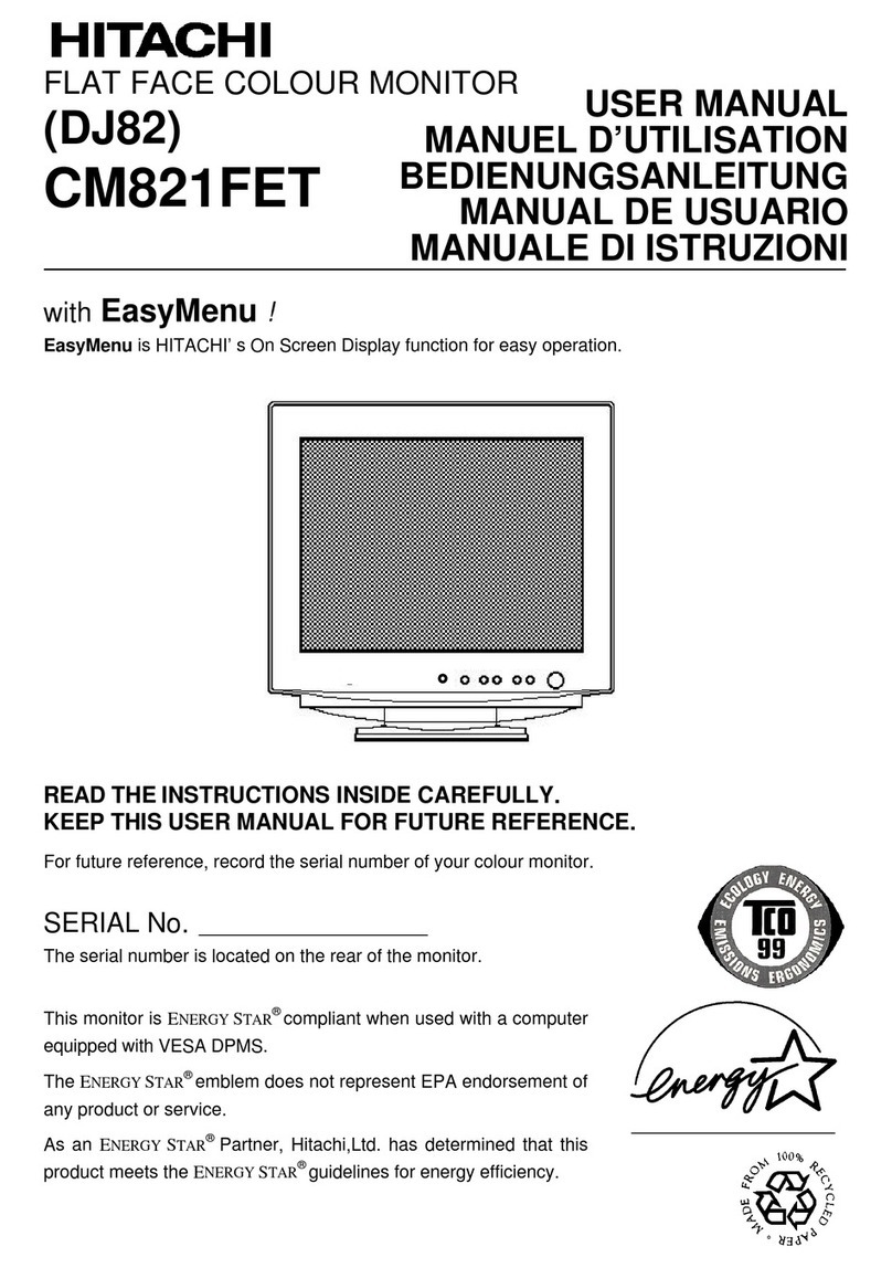 Hitachi CM821FET User manual