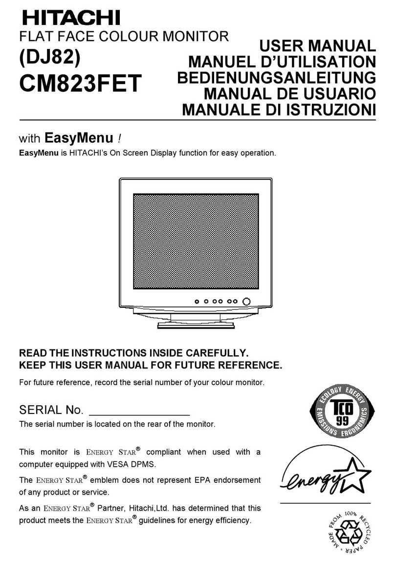 Hitachi CM823FET User manual